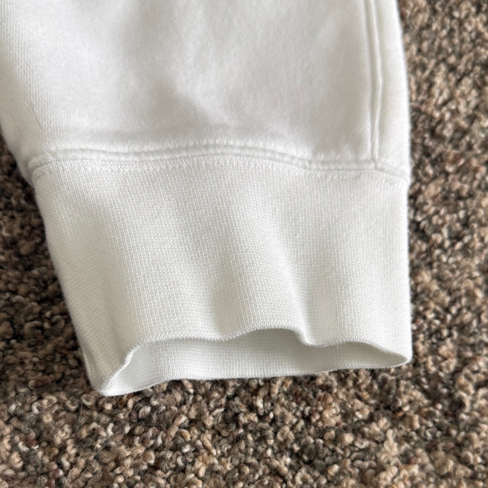 Nike White Jogger Sweatpants with Black Swoosh - Picture 5 of 8